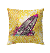 Elegant Surfing 5 35 Outdoor Pillow with modern surf patterns for a luxurious outdoor setting.