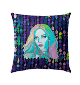 Meadow Melodies Outdoor Pillow - Floral Garden Design