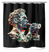 Bassline Bubbles Shower Curtain