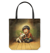 Close-up of CB6-30 Basketweave Tote Bag showing detailed craftsmanship.