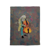 Close-up of Meadow Melody Comforter with floral pattern