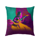 NS-807 Outdoor Pillow on garden bench