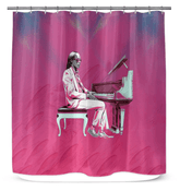 Vintage Vinyl Vibes Shower Curtain - Beyond T-shirts