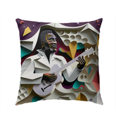 Blues Mood Outdoor Pillow