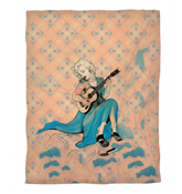 Gardenia Glow Duvet Cover with floral design