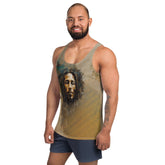 Musical Mosaic Men's Tank Top front view on model