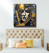 Close-up of Musicians Create Beauty Canvas.