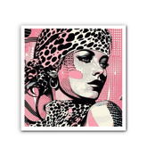 Close-up of Painted Passions wrapped canvas texture