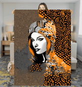 Painted Permanence Sherpa Blanket - Beyond T-shirts