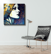 Close-up of Pencil Perfection III Wrapped Canvas texture.