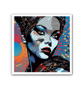 Close-up of Pencil Perfectionist Wrapped Canvas showing detailed artwork.