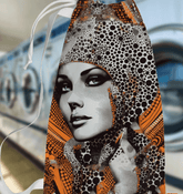 Pencil Ponderings themed laundry bag on white background.