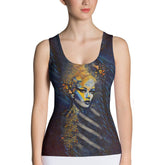Pencil Precision Sublimations Cut & Sew Tank Top front view.