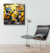 Perfect guitar duet wrapped canvas - Beyond T-shirts