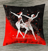 Playful Women s Dance Fashion Outdoor Pillow - Beyond T-shirts