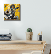 Innovative Pop Music Instruments Art on Canvas.
