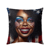 Proud To Be America Outdoor Pillow - Beyond T-shirts