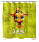 Elegant iris flowers pattern on Regal Iris Parade Shower Curtain.