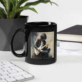 Rhythmic Revelry Black Glossy Mug - Beyond T-shirts