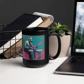 Rocking Riffs Black Glossy Mug - Beyond T-shirts
