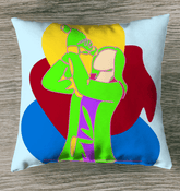 Singing Girl Outdoor Pillow - Beyond T-shirts