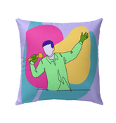 Singing man Outdoor Pillow - Beyond T-shirts