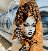 Artistic sketch-symmetry design on a spacious laundry bag.