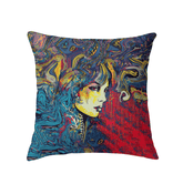 Sketching Style Indoor Pillow - Front View