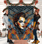 Sketchy Strokes Sherpa Blanket - Beyond T-shirts