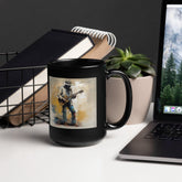 Soulful Solos Black Glossy Mug - Beyond T-shirts