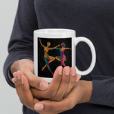 Spirited Feminine Dance Flair White Glossy Mug - Beyond T-shirts