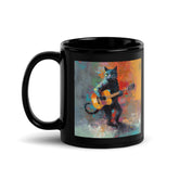 Strumming Sensation Black Glossy Mug - Beyond T-shirts
