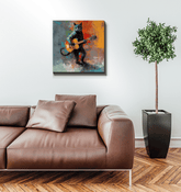 Strumming Sensation canvas art for music lovers