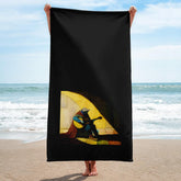 Elegantly displayed SurArt 114 Towel in a modern bathroom, highlighting its luxurious texture and chic design.