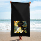 SurArt 84 Towel Set displayed in a bathroom, showcasing its elegant design and soft texture.