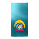 Close-up texture of Fairies & Fireflies soft and absorbent bath towel