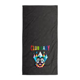 Close-up of the plush texture of Enchanted Forest luxury bath towel