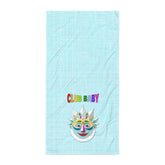 Dragon's Lair Bath Towel featuring a vibrant dragon design.