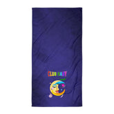 Fairy tale-inspired premium bath towel with spellbound stars design.
