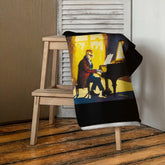 Soft NS-835 luxury towel displayed on a rack, highlighting its plush texture and premium quality.