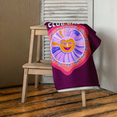 Close-up of Magic Mirror Reflection Premium Bath Towel showing texture.