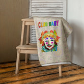 Premium bath towel featuring a mystical forest design with vibrant colors.