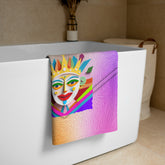 Enchanted Castle Premium Bath Towel with fairy tale design