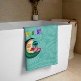 Cinderella's Dream Premium Bath Towel featuring a beautiful fairy tale design.