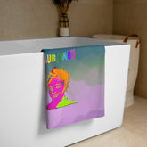 Magic Mirror Bath Towel featuring a whimsical fairy tale design.