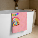 Soft and fluffy Pixie Dust Premium Bath Towel with fairy tale design.