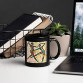 Sultry Women's Dance Expression Black Glossy Mug - Beyond T-shirts