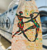 Artistic Sultry Women's Dance Expression themed laundry bag