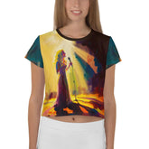 SurArt70 All-Over Print Crop Tee - Beyond T-shirts