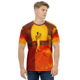 SurArt 97 Men's T-shirt front view on model.